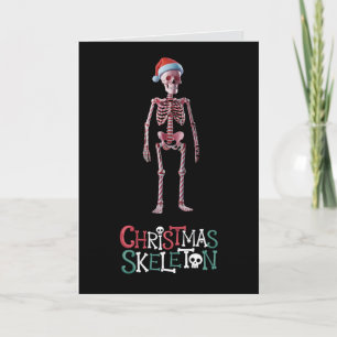 Funny Christmas Skeleton Holiday Card