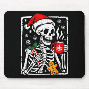 Funny Christmas Skeleton Hot Chocolate Xmas Men Wo Mouse Mat