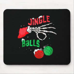 Funny Christmas Skeleton Jingle Funny Xmas Matchin Mouse Mat