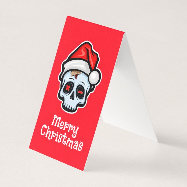 Funny Christmas Skull, Merry Christmas (Front)