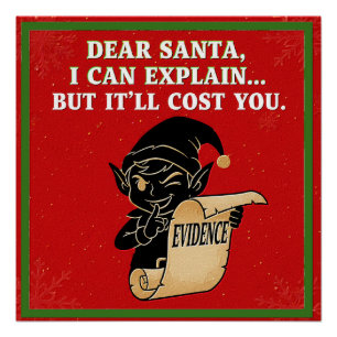 funny christmas slogan design poster