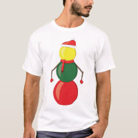 Funny Christmas Snooker Balls Snowman