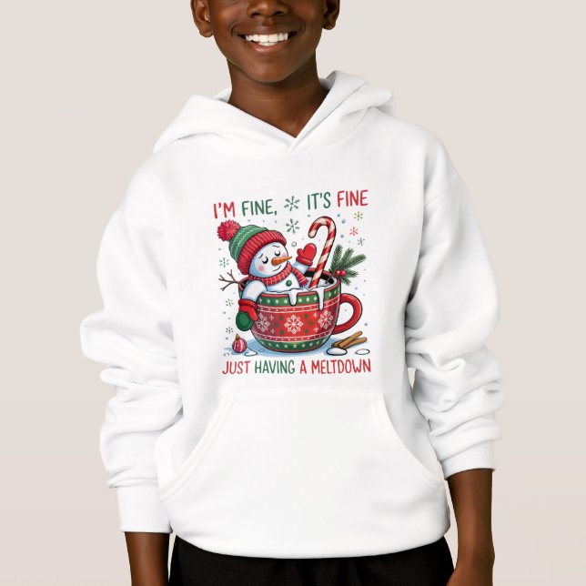 Funny Christmas Snowman Sweatshirt (Front)