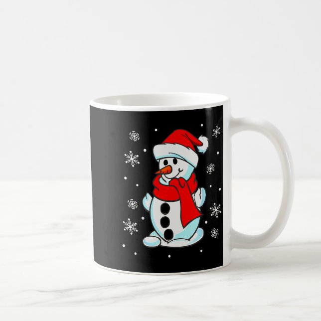 Funny Christmas Snowman Tee Cute Santa Men Women K Coffee Mug (Right)