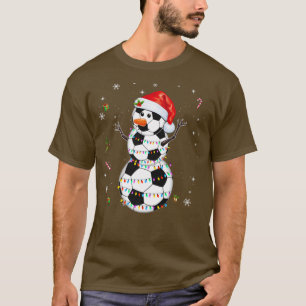 Funny Christmas Soccer Balls Santa Snowman Xmas Li T-Shirt