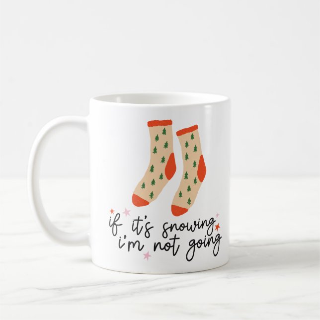 Funny Christmas Socks Saying Coffee Mug (Left)
