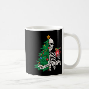 Funny Christmas Sorta Merry Sorta Y Skeleton Xmas Coffee Mug