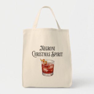 Funny Christmas Spirit Negroni Holiday Cocktail  Tote Bag