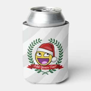 Funny Christmas Style Awesome Face Meme Can Cooler