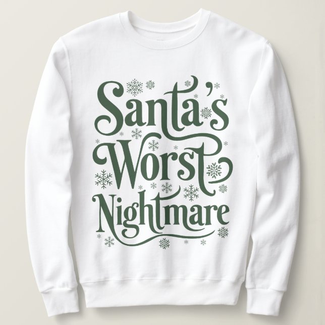 Funny Christmas Sweatshirt for Adults (Design Front)