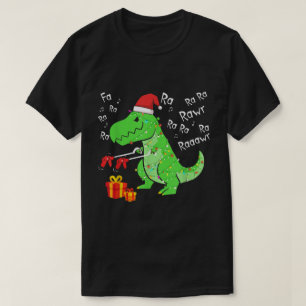 Funny Christmas T-Rex Dinosaur Design T-Shirt