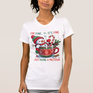 Funny Christmas T-Shirt – “I'm Fine, It's Fine