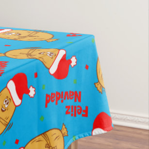 Funny Christmas Tamales Pattern Tablecloth