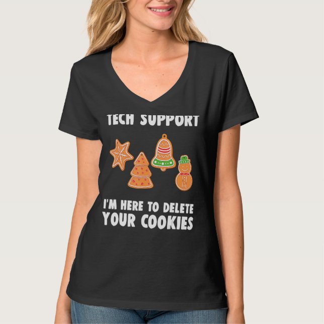 Funny Christmas Tech Support Shirt Computer Progra (Front)