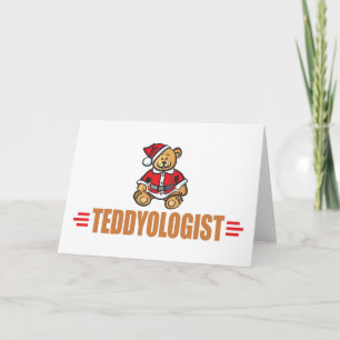 Funny Christmas Teddy Bear Holiday Card