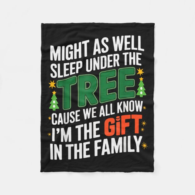 Funny Christmas Tee Shirts Kids Mens Xmas Pyjamas  Fleece Blanket (Front)