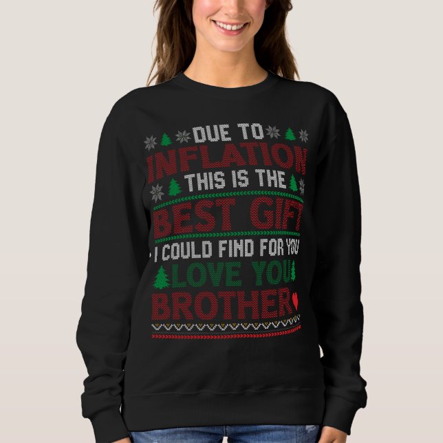 Funny Christmas tee showcasing love for brother (Front)