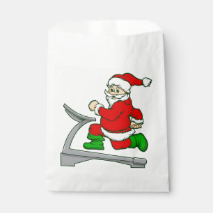 funny christmas treadmill santa favour bags