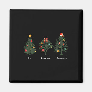 Funny Christmas Tree Anti Trump Hidden Message Fem Magnet