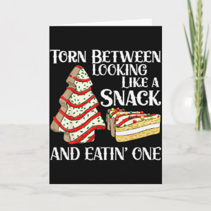 Funny Christmas Tree Cake Torn Between Looking Lik Card