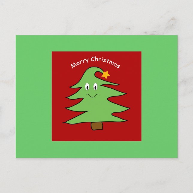 Funny Christmas Tree Card (Front)