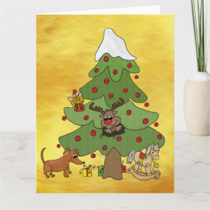 funny Christmas tree  Card