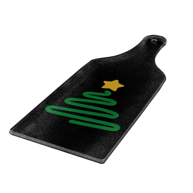 Funny Christmas Tree Cutting Board (Corner)