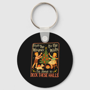 Funny Christmas Tree Kids Xmas From The Windows To Key Ring