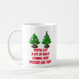 Funny Christmas Tree - Lot of Balls Coffee Mug