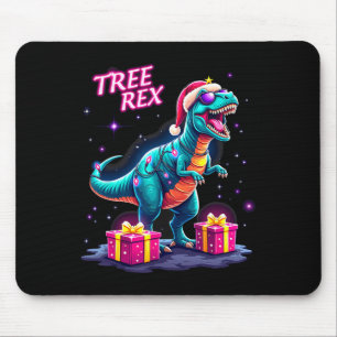 Funny Christmas Tree Rex Boys Men Cool 70s 80s Xma Mouse Mat