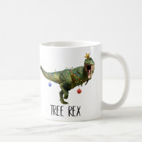Funny Christmas Tree Rex Dinosaur White Elephant