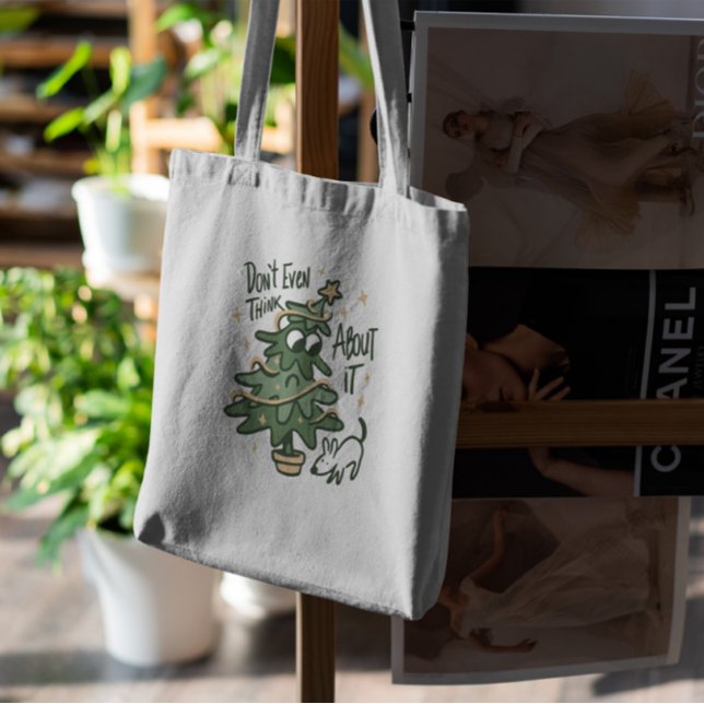 Funny Christmas Tree Tote Bag   (Creator Uploaded)