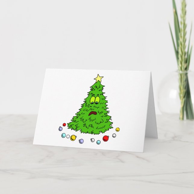 Funny Christmas Tree Xmas Holiday Humour Humourous (Front)