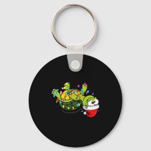 Funny Christmas Turtle It's Fine I'm Fine Everythi Key Ring