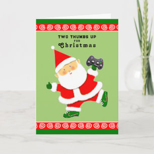 Funny Christmas Video Gamer Holiday Card