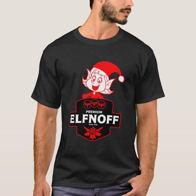 Funny Christmas Vodka T-Shirt (Front)