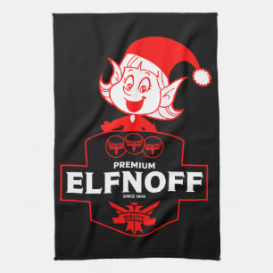 Funny Christmas Vodka Tea Towel