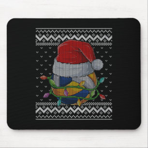Funny Christmas Volleyball Santa Hat Xmas Pyjamas  Mouse Mat