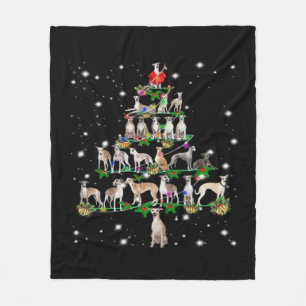 Funny Christmas Whippet Dog Lovers Gift Essential Fleece Blanket