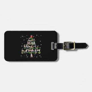 Funny Christmas Whippet Dog Lovers Gift Essential  Luggage Tag