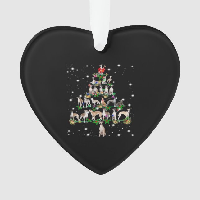Funny Christmas Whippet Dog Lovers Gift Essential  Ornament (Front)