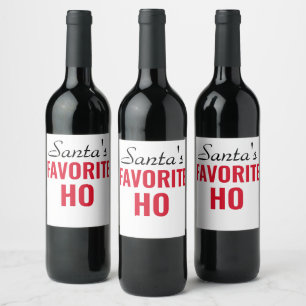 FUNNY CHRISTMAS WINE labels- Christmas wine glass Wine Label