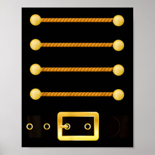 Funny Christmas With Nutcracker Costume  Poster