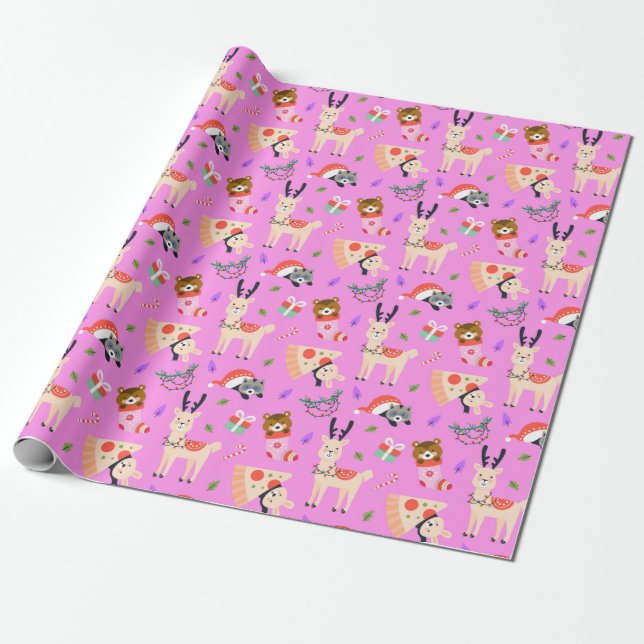 Funny Christmas Wrapping Paper (Unrolled)
