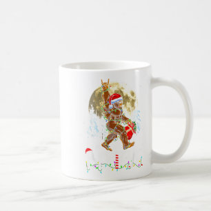 Funny Christmas Xmas Bigfoot Believe Sasquatch In Coffee Mug