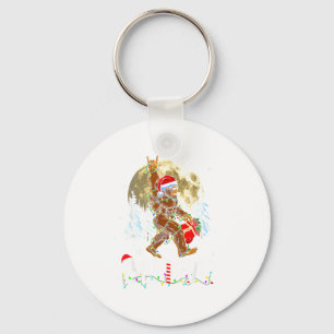 Funny Christmas Xmas Bigfoot Believe Sasquatch In Key Ring