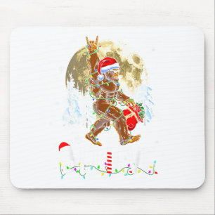 Funny Christmas Xmas Bigfoot Believe Sasquatch In Mouse Mat