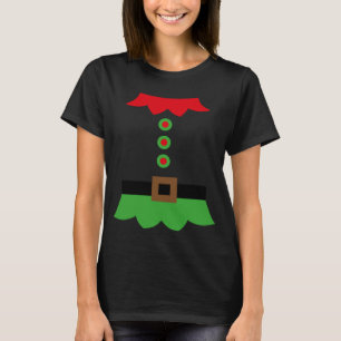 Funny Christmas Xmas Elf Costume T-Shirt