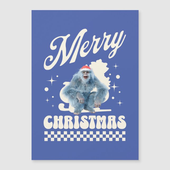 Funny Christmas Yeti Holiday Humour (Front)