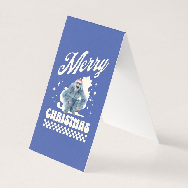 Funny Christmas Yeti Holiday Humour (Front)